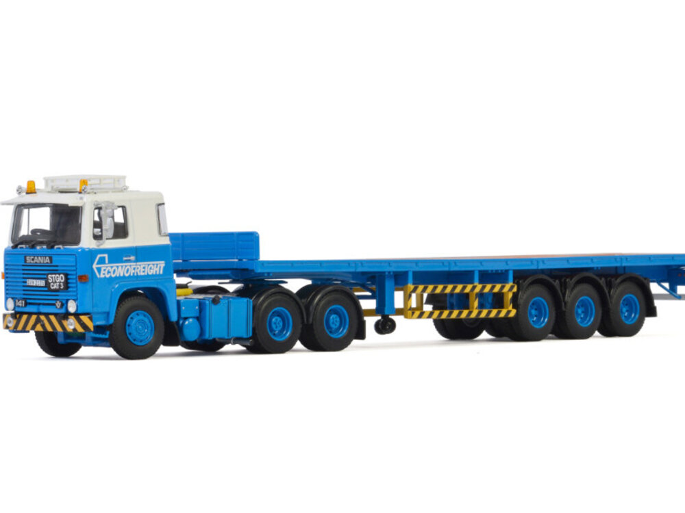WSI WSI Scania 1 series 6x4 flat bed trailer - 3 axle Econofreight