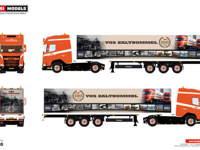 WSI WSI DAF XG+ 4X2 met 3-assige box trailer VOS ZALTBOMMEL