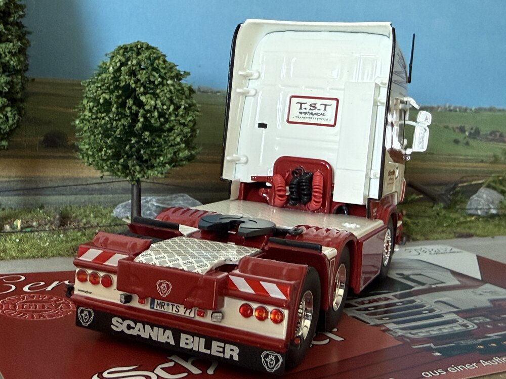 Tekno Tekno Scania R-serie Topline 6x2 sleepas trekker SCHEUFLER