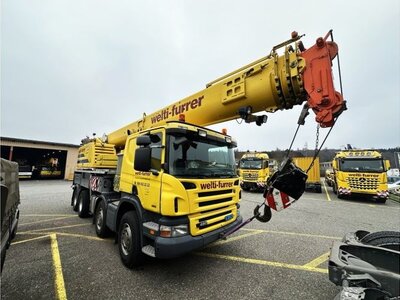 WSI WSI EXCLUSIEF Scania P420 Low 8x4 Liebherr LTF 1060-4.1 WELTI FURRER