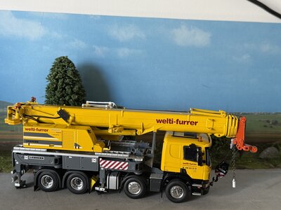 WSI WSI EXCLUSIEF Scania P420 Low 8x4 Liebherr LTF 1060-4.1 WELTI FURRER