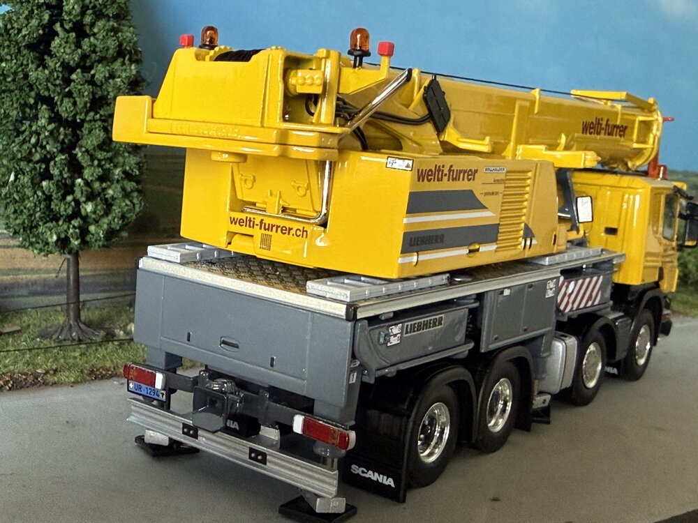 WSI WSI EXCLUSIEF Scania P420 Low 8x4 Liebherr LTF 1060-4.1 WELTI FURRER