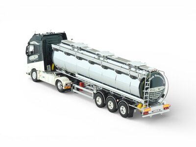 Tekno Tekno Volvo FH Aero XXL 4x2 met 3-assige tankoplegger KRALOWETZ