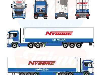Tekno Tekno Scania NGR Normal with 3-axle reefer trailer NYBORG