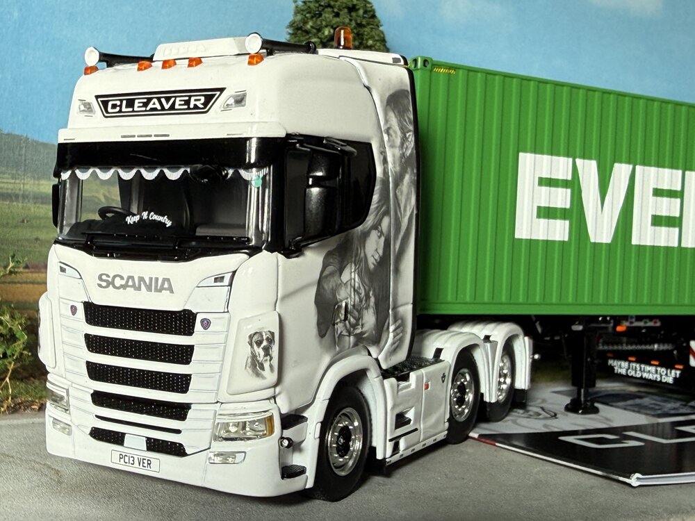 WSI WSI Scania S520 6x2 with 3-axle container trailer PAUL CLEAVER Suffolk England