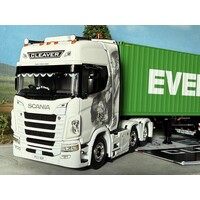 WSI Scania S520 6x2 with 3-axle container trailer PAUL CLEAVER Suffolk England