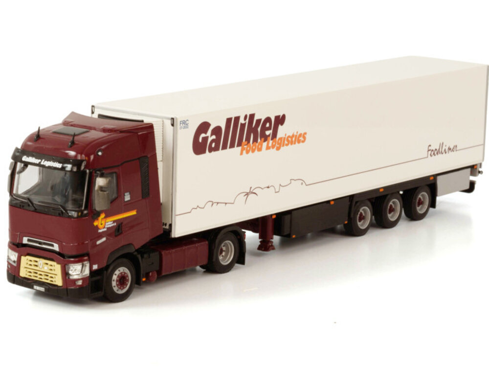 WSI WSI  Renault T High 4x2 met 3-assige koeloplegger GALLIKER