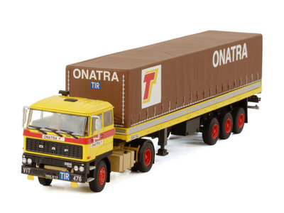 WSI WSI DAF 2800 4x2 met classic 3-assige schuifzeilen oplegger ONATRA