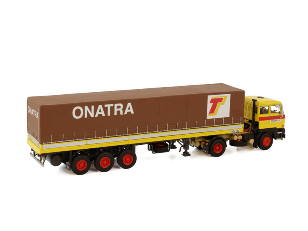 WSI WSI DAF 2800 4x2 met classic 3-assige schuifzeilen oplegger ONATRA