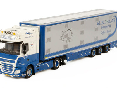 WSI WSI DAF XF Super Space Cab 4x2 Livestock trailer GLOUDEMANS