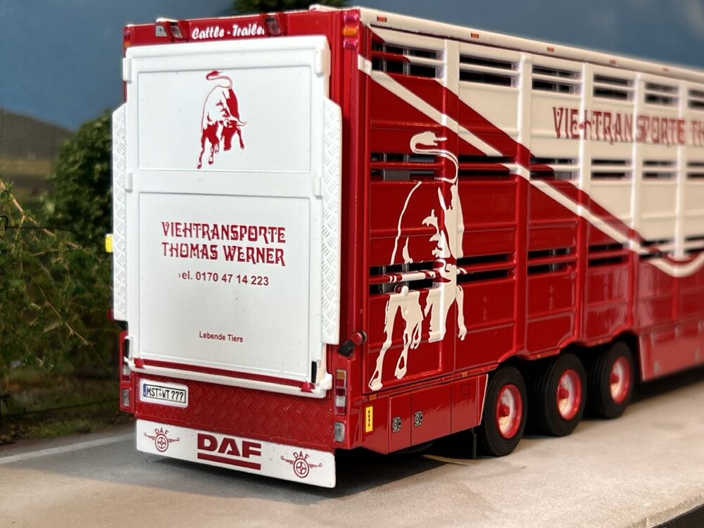 WSI WSI DAF XF SSC 4x2 + 3-as veeoplegger THOMAS WERNER