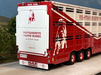 WSI WSI DAF XF SSC 4x2 + 3-as veeoplegger THOMAS WERNER