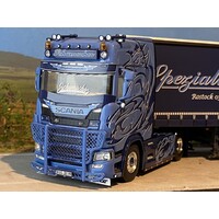 WSI Scania NGS met 3-as schuifzeilen oplegger SCHUMACHER