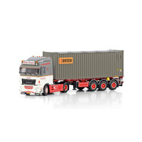 WSI DAF XF Space Cab 4x2 + 3-axle container trailer with 30ft. bulkcontainer DE KRAKER