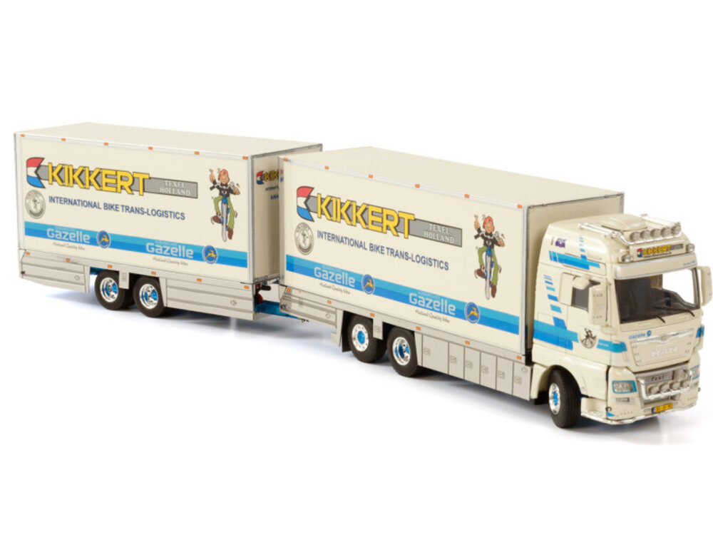 WSI WSI MAN TGX XXL 6x2 rigid truck drawbar box 5-axle KIKKERT VERHUUR