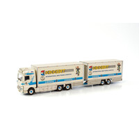 WSI MAN TGX XXL 6x2 bakwagen oplegger 5-as combi KIKKERT VERHUUR