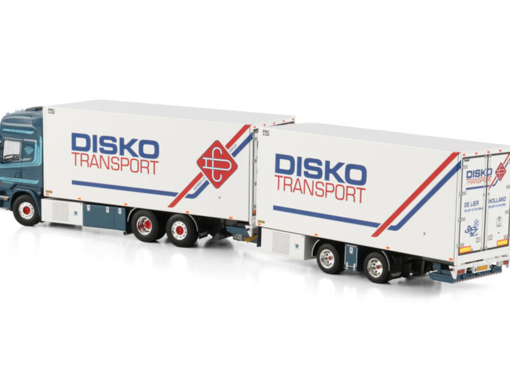 WSI WSI Scania R4 Topline 6x2  rigid truck with 2-axle reefer trailer J. ZWARTEVELD