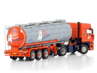 WSI WSI DAF 3300 Space Cab + 3-axle chrome tanktrailer ALBERT KEIJZER