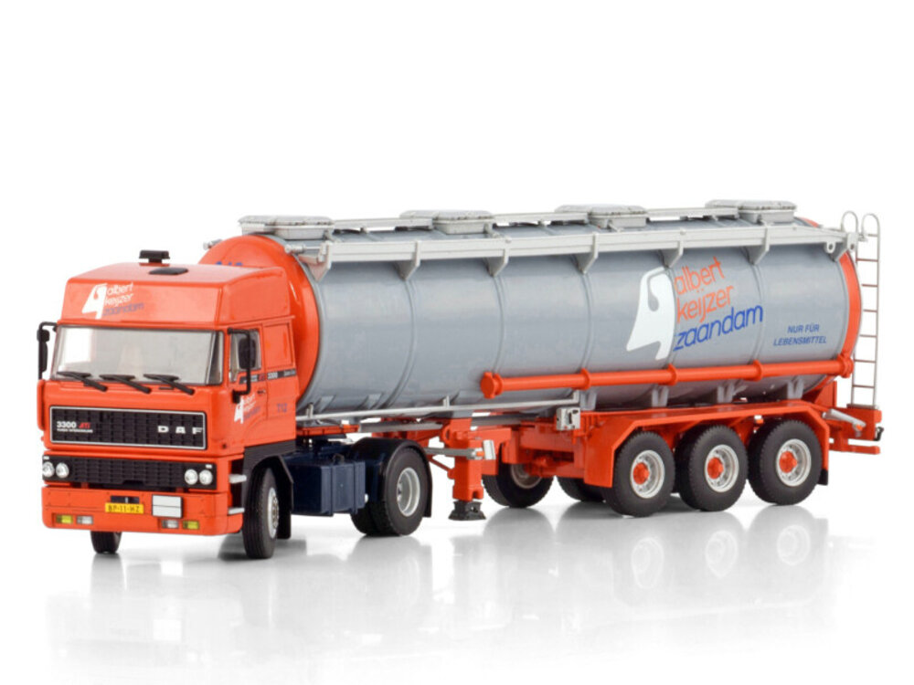 WSI WSI DAF 3300 Space Cab + 3-axle chrome tanktrailer ALBERT KEIJZER