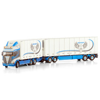 WSI Scania 4-serie Topline 6x2 motorwagen met 4-as koeloplegger IRONCROFT