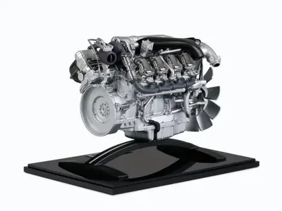 Tekno Tekno Scania DC16 V8 motor Schaal 1:12
