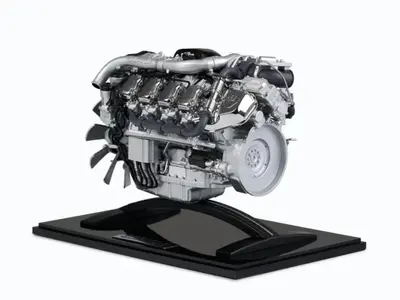 Tekno Tekno Scania DC16 V8 motor Schaal 1:12