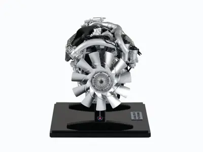Tekno Tekno Scania DC16 V8 motor Schaal 1:12