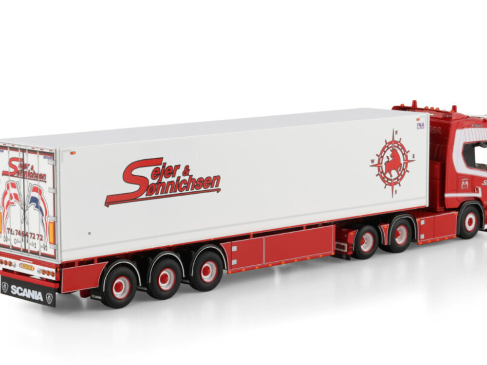 WSI WSI Scania R Highline 6x2 met 3-assige koeltrailer SEJER & SONNICHSEN