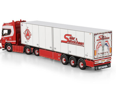 WSI WSI Scania R Highline 6x2 with 3-axle reefer trailer SEJER & SONNICHSEN