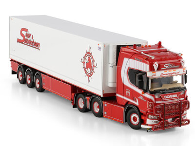 WSI WSI Scania R Highline 6x2 with 3-axle reefer trailer SEJER & SONNICHSEN