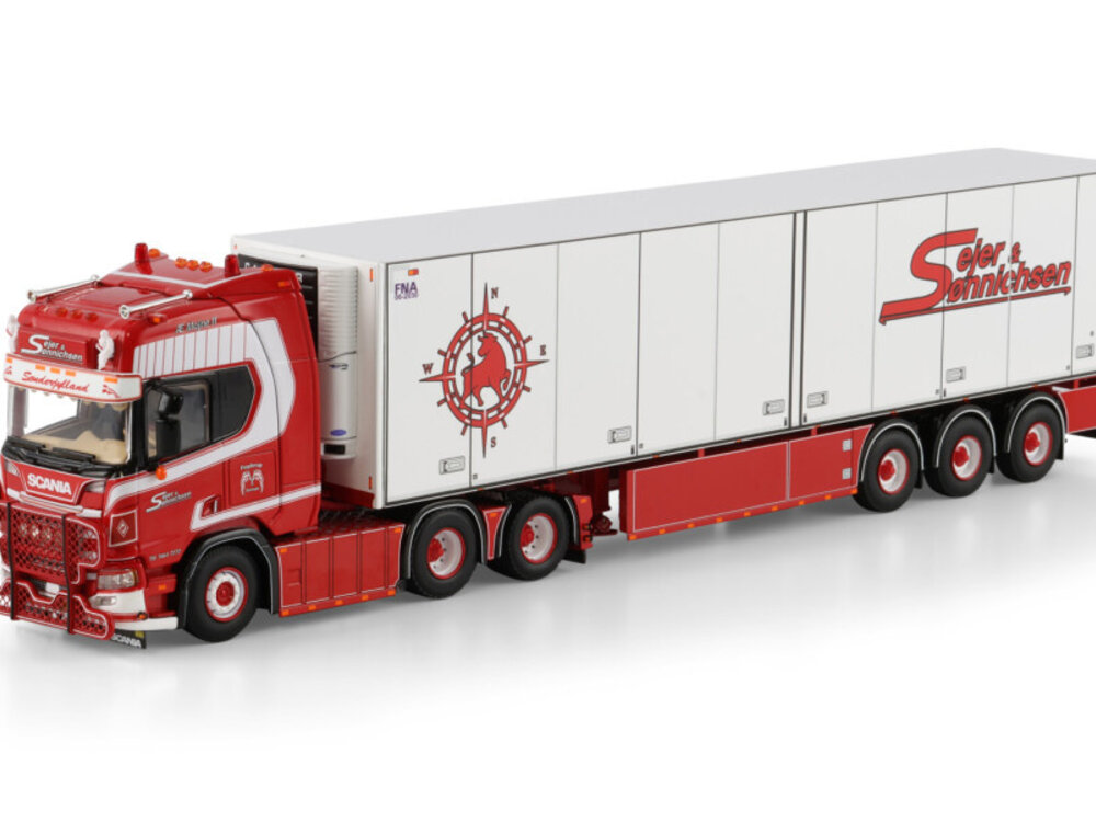 WSI WSI Scania R Highline 6x2 met 3-assige koeltrailer SEJER & SONNICHSEN