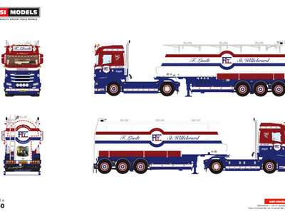 WSI WSI Scania S Normal 4x2 with 3-axle bulk trailer F. LINDT