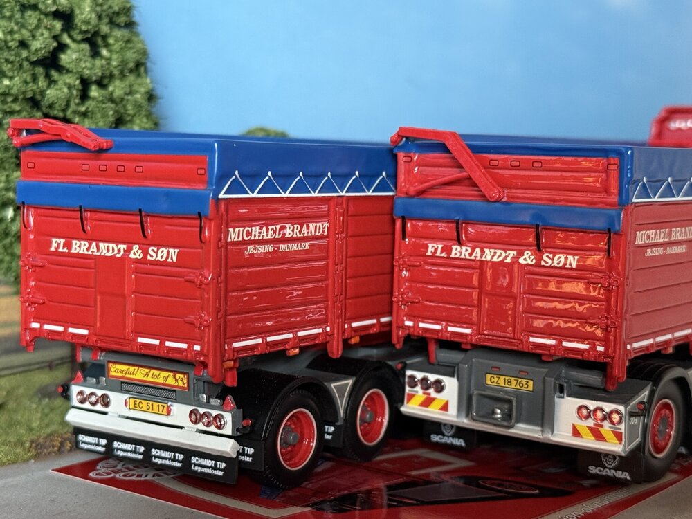 Tekno Tekno Scania Next Gen 770S-V8 rigid truck with 4-axle trailer MICHAEL BRANDT