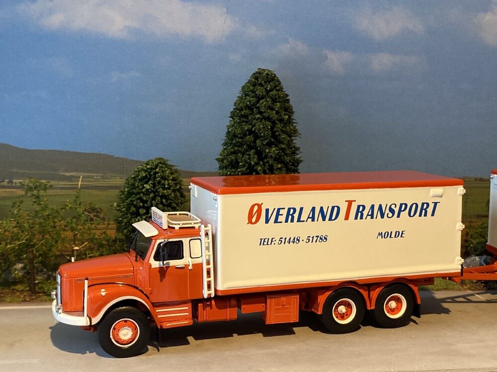 Tekno Tekno Scania Vabis LS76 rigid truck with trailer OVERLAND