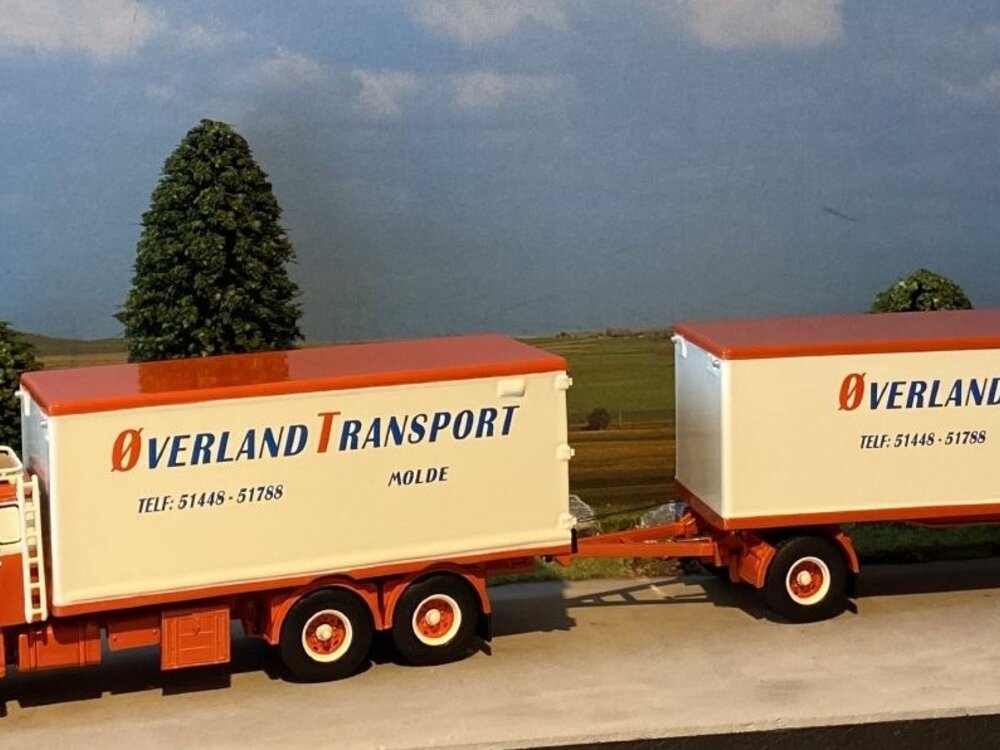 Tekno Tekno Scania Vabis LS76 motorwagen met aanhanger OVERLAND
