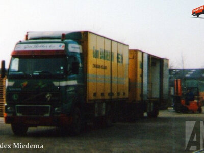 Tekno Tekno Volvo FH12 motorwagen met 2-asssige aanhanger GAM BAKKER