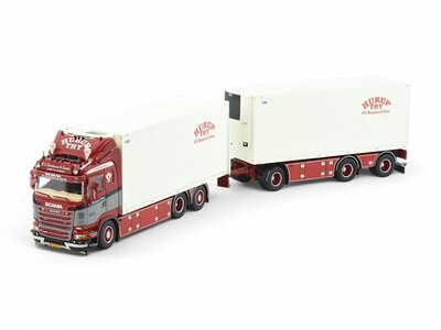 Tekno Tekno Scania R-Streamline rigid truck with 3-axle trailer NC. CHRISTENSEN