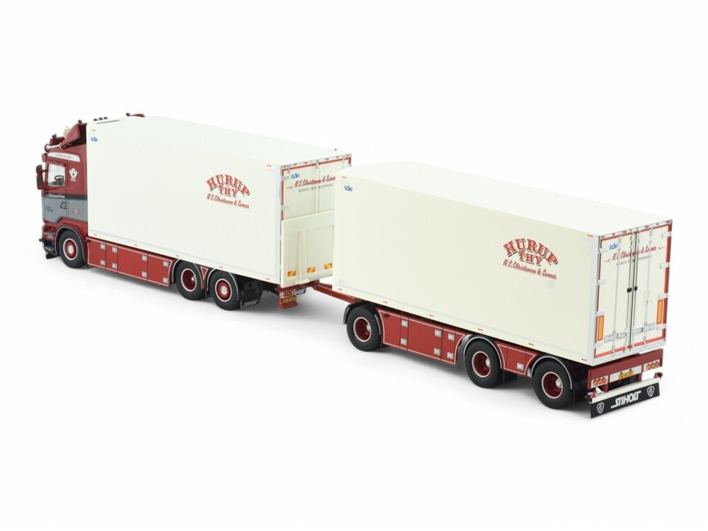 Tekno Tekno Scania R-Streamline rigid truck with 3-axle trailer NC. CHRISTENSEN