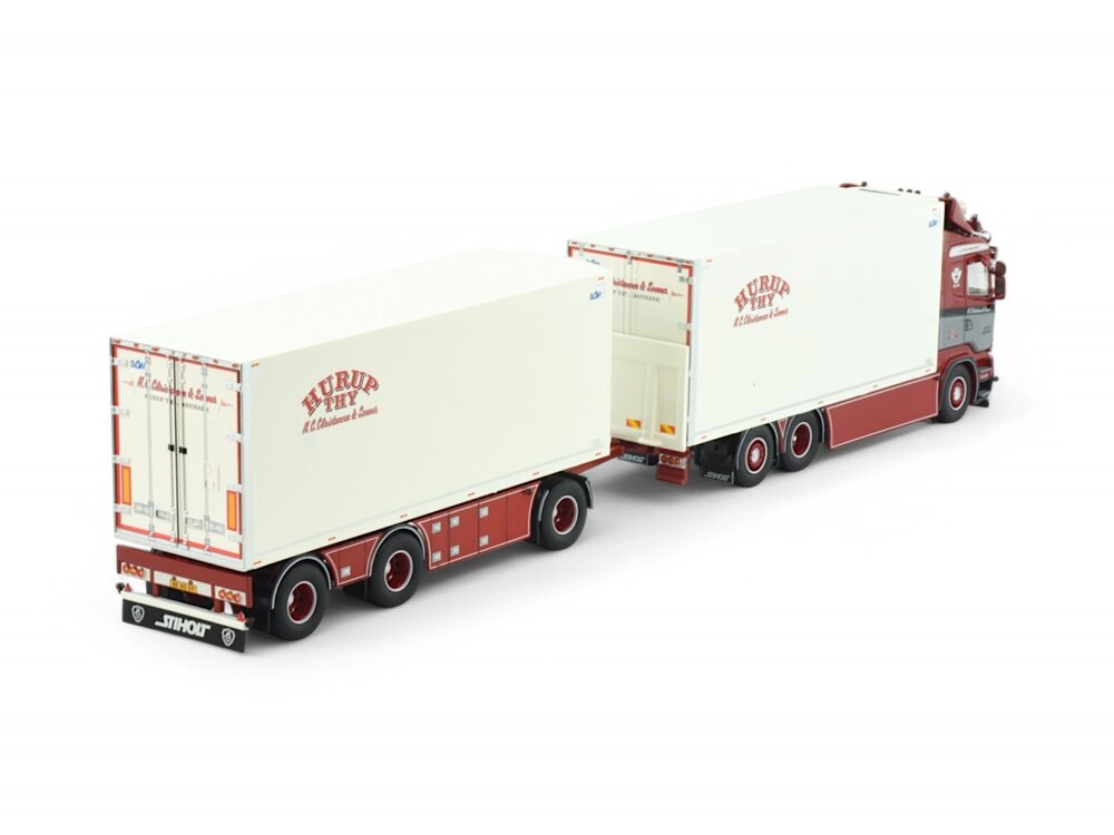 Tekno Tekno Scania R-Streamline rigid truck with 3-axle trailer NC. CHRISTENSEN