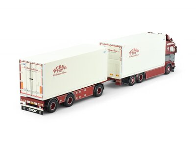 Tekno Tekno Scania R-Streamline motorwagen met 3-assige schamelaanhanger NC. CHRISTENSEN