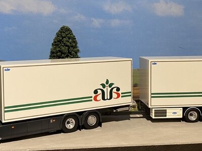 Tekno Tekno Scania Next Gen R-serie Highline motorwagen met 2-assige wipkar ALEX ANDERSEN