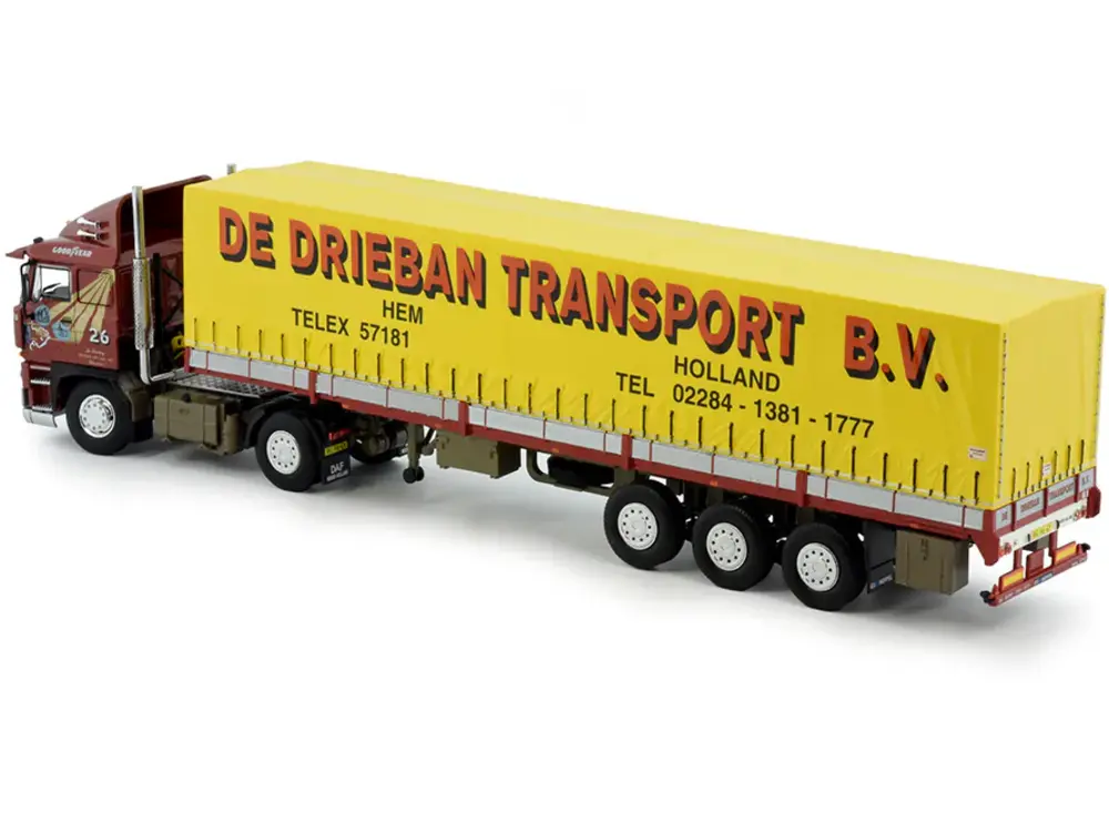 Tekno Tekno DAF 3300 met 3-axle classic tilttrailer DE DRIEBAN