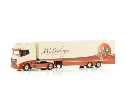 WSI WSI DAF XG+ 4x2  with 2-axle Semi Box Trailer J.M. DRIEBERGEN