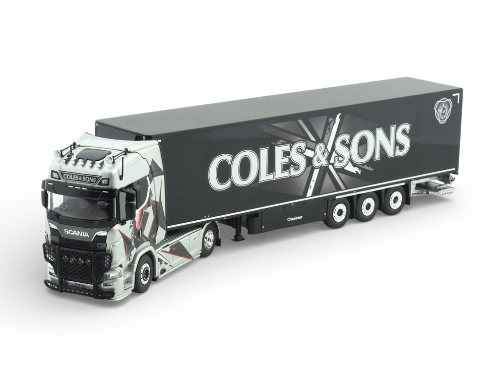Tekno Tekno Scania Next Gen S-serie Highline with 3-axle box trailer COLES & SONS