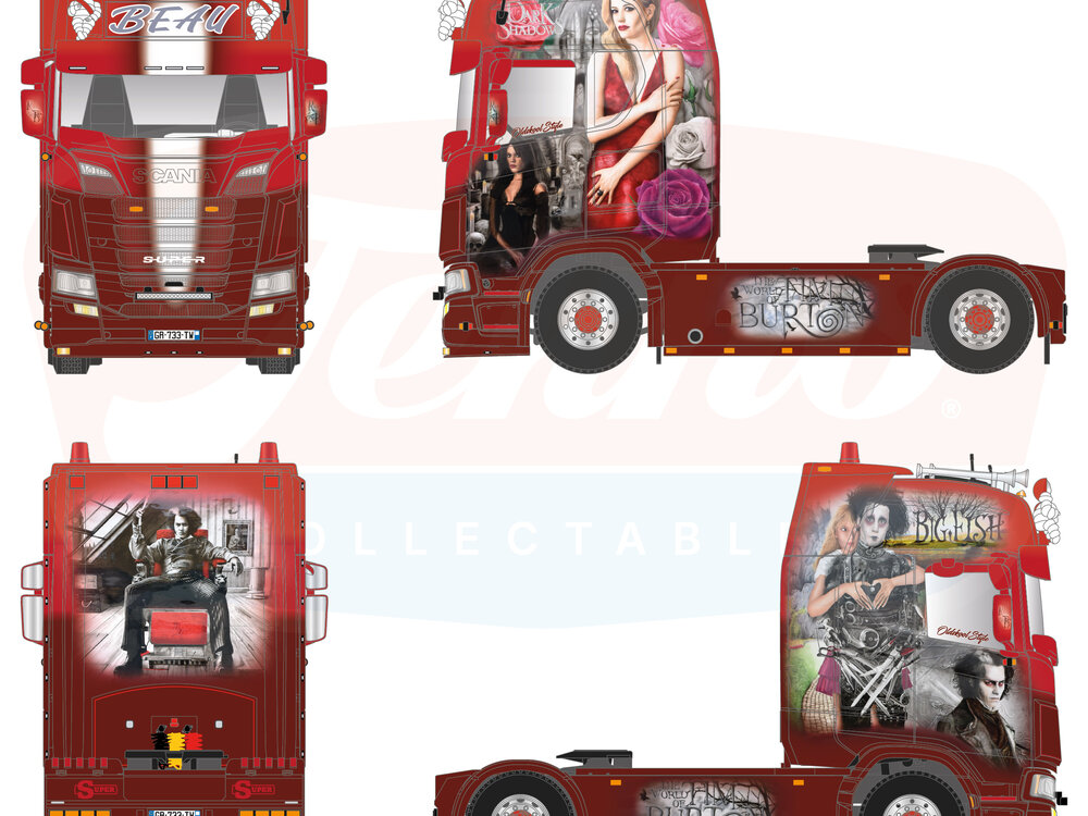Tekno Tekno Scania Next Gen S-serie Highline 4x2 BAEU "TIM BURTON"