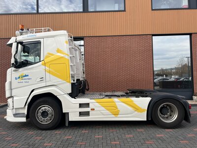 Tekno Tekno DAF XF SL 4x2 trekker met 3-assig containerchassis G. V.D. LINDEN TRANSPORT
