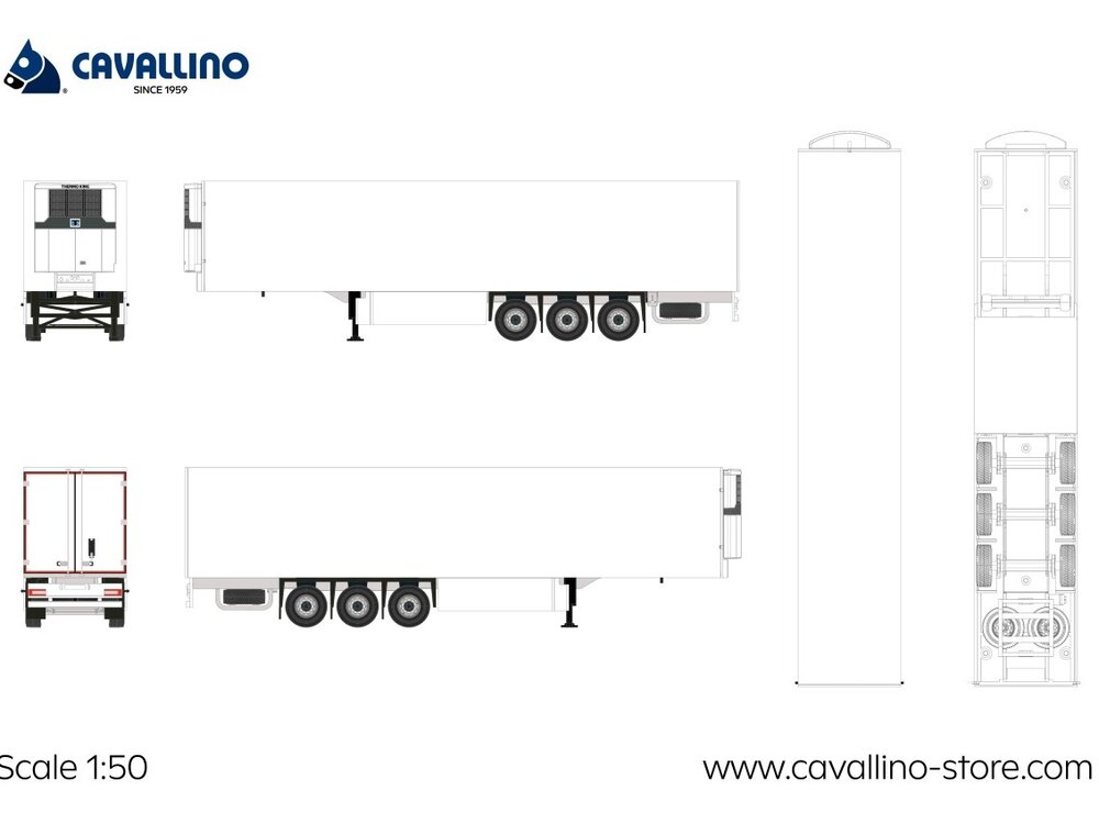 Cavallino Cavallino 3-axle Reefer trailer Basic Line