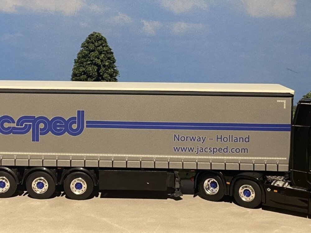 WSI WSI Scania S Highline 6x2 met schuifzeilen oplegger BARRY BEENS