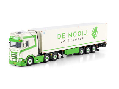 WSI WSI Scania S Highline 6x2 met 3-assige koeloplegger DE MOOIJ