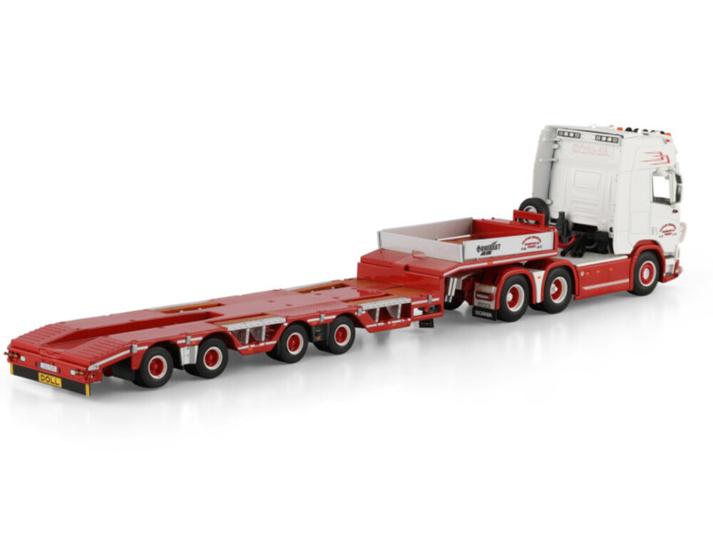 WSI WSI Scania R Highline 6x2 with 4-axle semi wheel well lowloader TRAILER CHRISTER TRANSPORT AB
